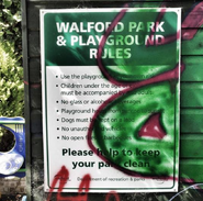 Walford Park and Playground Rules (2015)