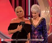 Letitia Dean and Anita Dobson at The British Soap Awards