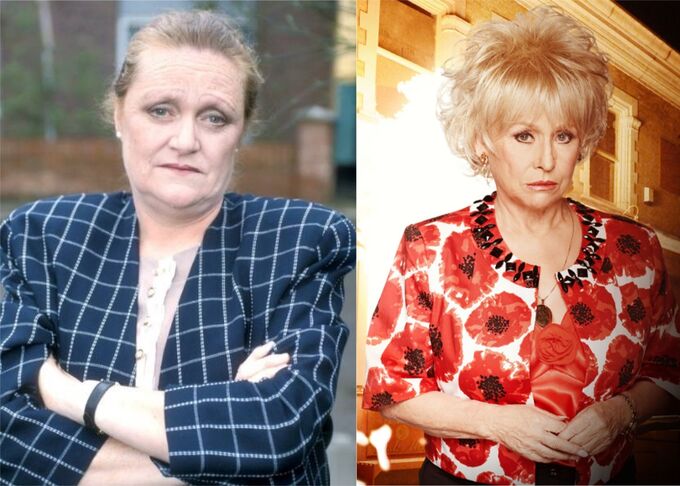 Peggy Mitchell (Left to Right)-Jo Warne & Barbara Windsor.