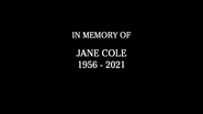 In Memory of Jane Cole, a makeup artist (21 January 2022)