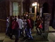 Deano involved in the brawl outside 25 Albert Square. (24 January 1995)