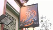 Queen Vic Sign vandalised (2011)