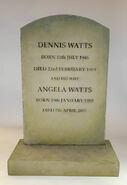 Den Watts's and Angie Watts's Headstone.