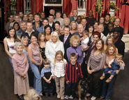 Kat Slater with other residents of Albert Square (2003)