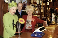 Liz, Barbara, Steve.jpg (176 KB) The Queen with Barbara Windsor and Steve McFadden