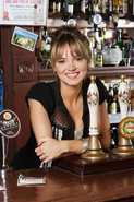 Promotional photo of Dawn as a barmaid in The Queen Victoria (2007)