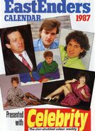 EastEnders 1987 Calendar Celebrity Weekly 11 inches x 7.5 inches