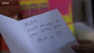 Chantelle Atkins Card to Mitch Baker (8 October 2020)