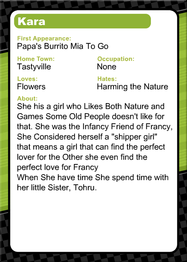 Debbutans of Papa's Burrito Mia To Go