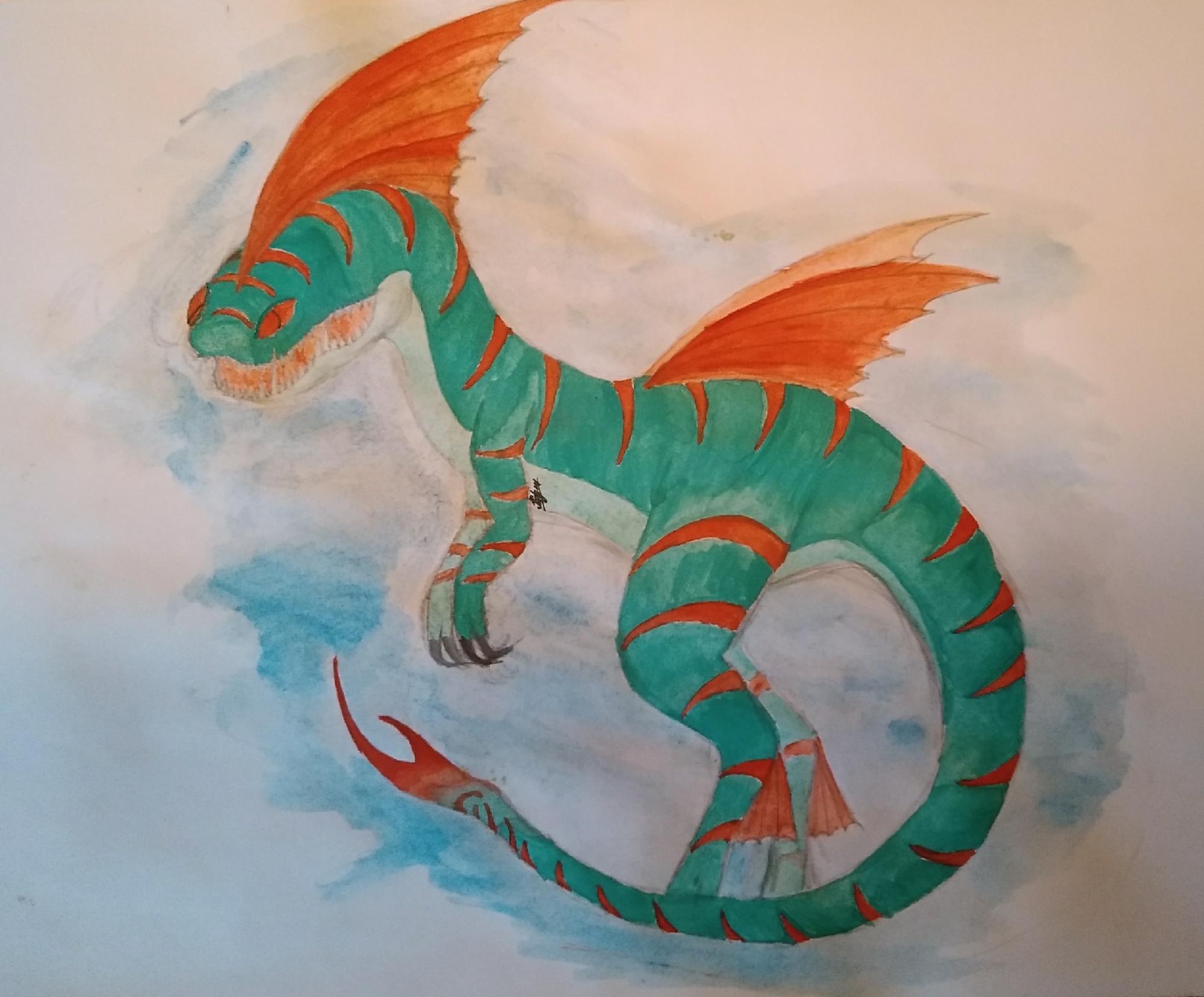 Рисунок дракона хвостокола