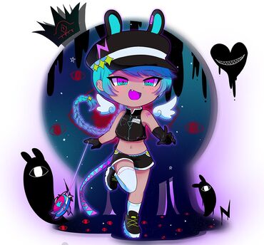 Gacha Neon Chibi by ISMAIL KICHOUHI