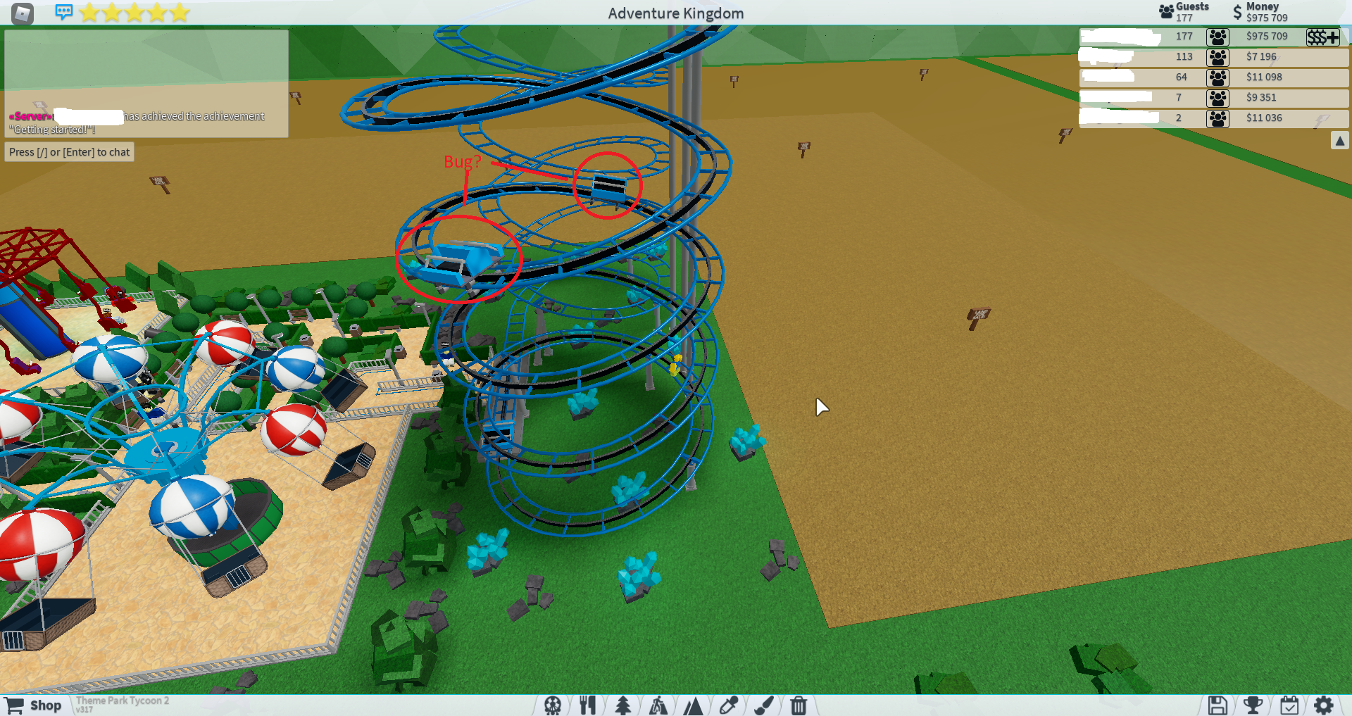 Spinning Coaster Bug Fandom - theme park tycoon 2 ideas roblox