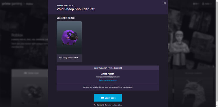 Tutorial: How to claim the Void Bundle from  Prime Gaming