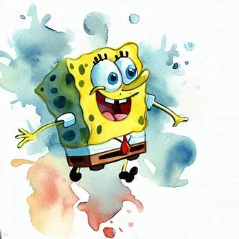 SpongeBob SquarePants Watercolor AI Art | Fandom