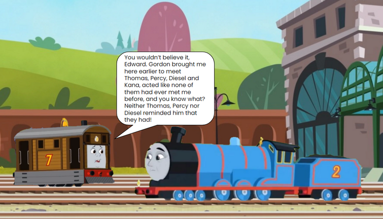 Toby Telling Edward About His Return To Sodor Fandom 