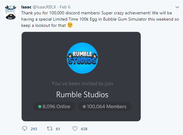 Bubble Gum Sim Discord Link