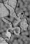 A map of the fire caves on the Isle of Fire.