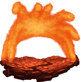 Living burning hands