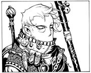 Changeling wizard portrait
