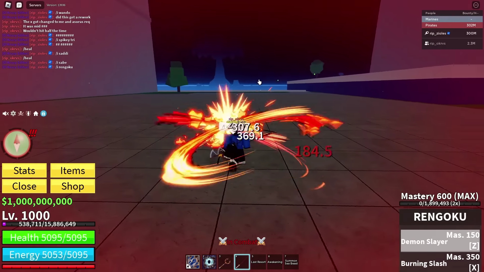 rengoku burning slash blox fruit｜TikTok Search