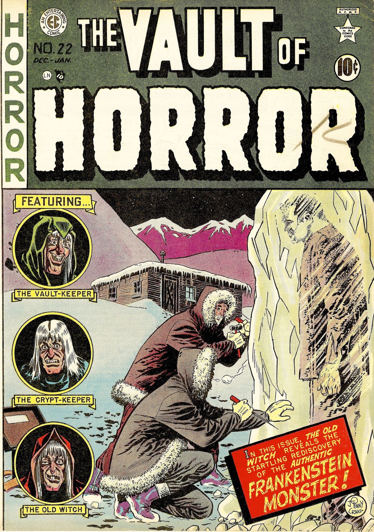 1950年代アメリカのホラーコミック「Vault of Horror 1」EC The Vault of Horror No. 1 (Reprint): Johnny Craig, Jack