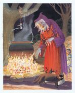 Johnny Craig EC Comics Fine Art painting - Old Witch