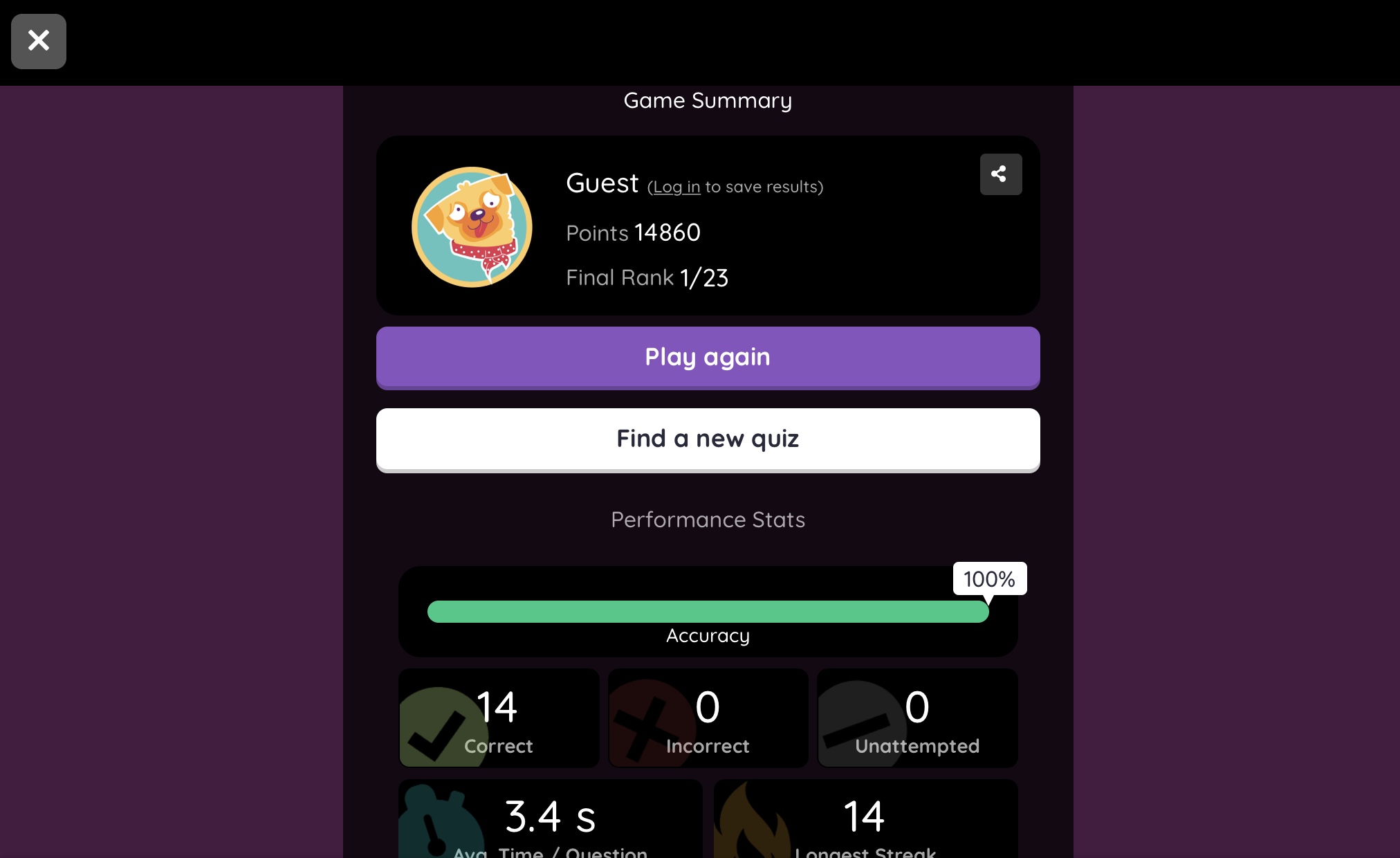 The vote: Quizizz game again... | Fandom