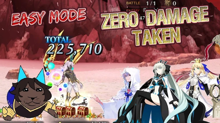 【FGO】Immortal Avalon Team VS Super Arjuna Alter - Zero Damage Taken