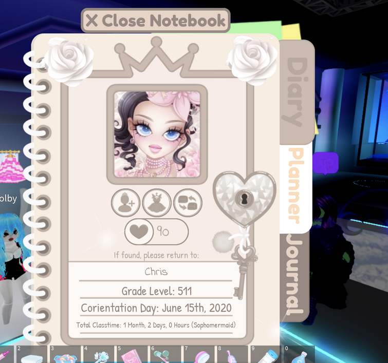 Diary Planner, Royale High Wiki