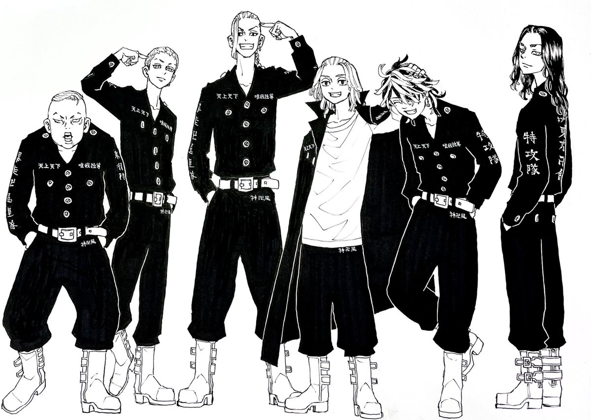 The six members of the founding members of Tokyo Manji Gang | Fandom