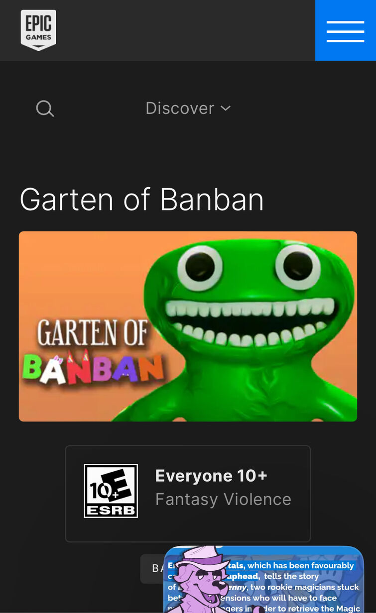 Garten of Banban 6 Coming Soon - Epic Games Store