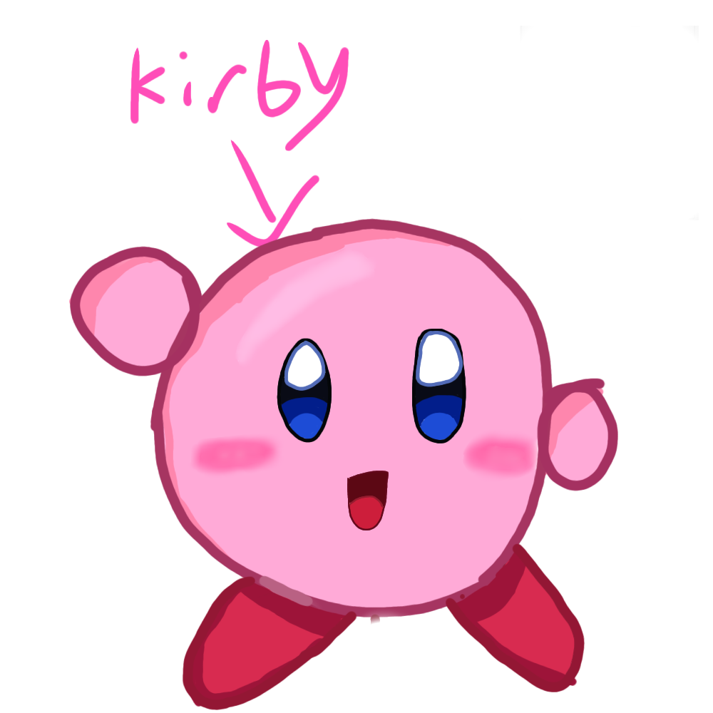 Kirby Art My Circle Is So Bad Lol Fandom 