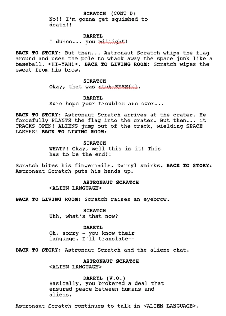 A secret cut scene from "The Many Lives of Scratch" Fandom