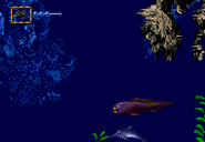 Kitnee and a juvenile Dunkleosteus in The Lagoon of Stonefish at the bottom right of the level.