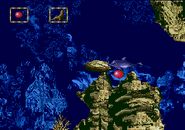 A rock must be pushed aside to retrieve the Seal's ball.