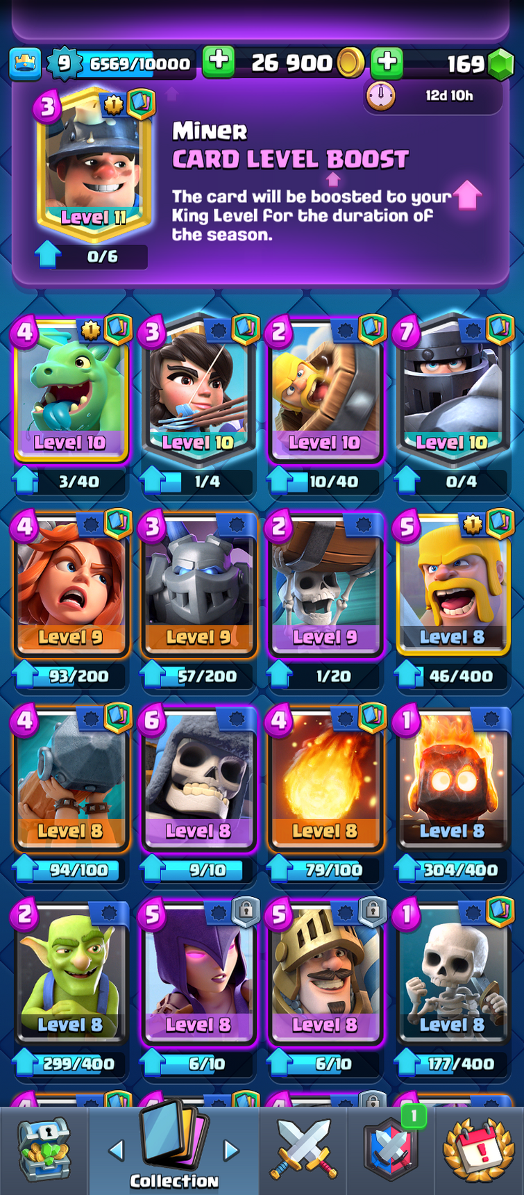 In Clash Royale, what is the best deck for getting from Arena 10