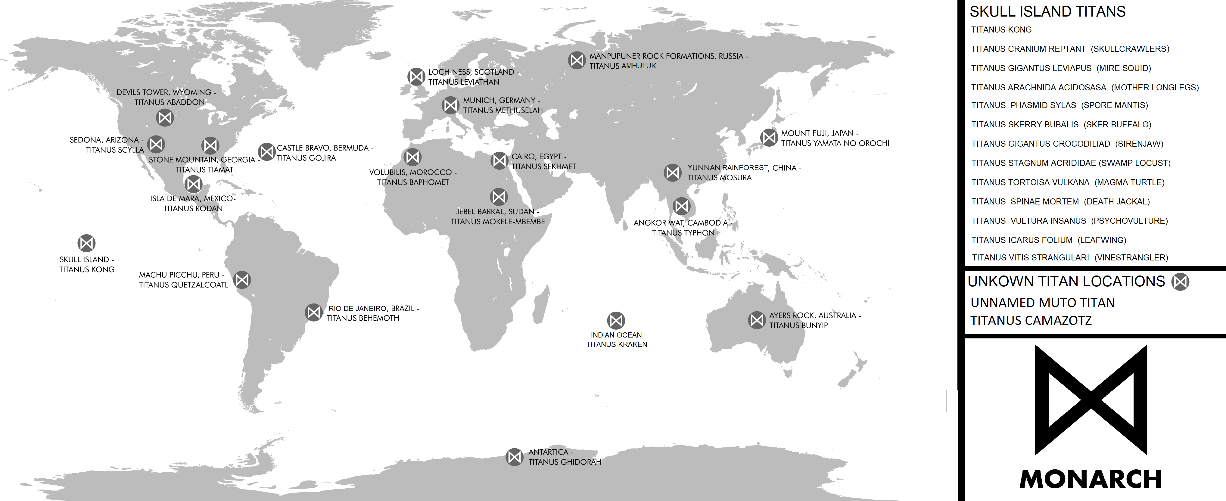 the titan movie world map Monsterverse Titan Locations Map Fandom the titan movie world map