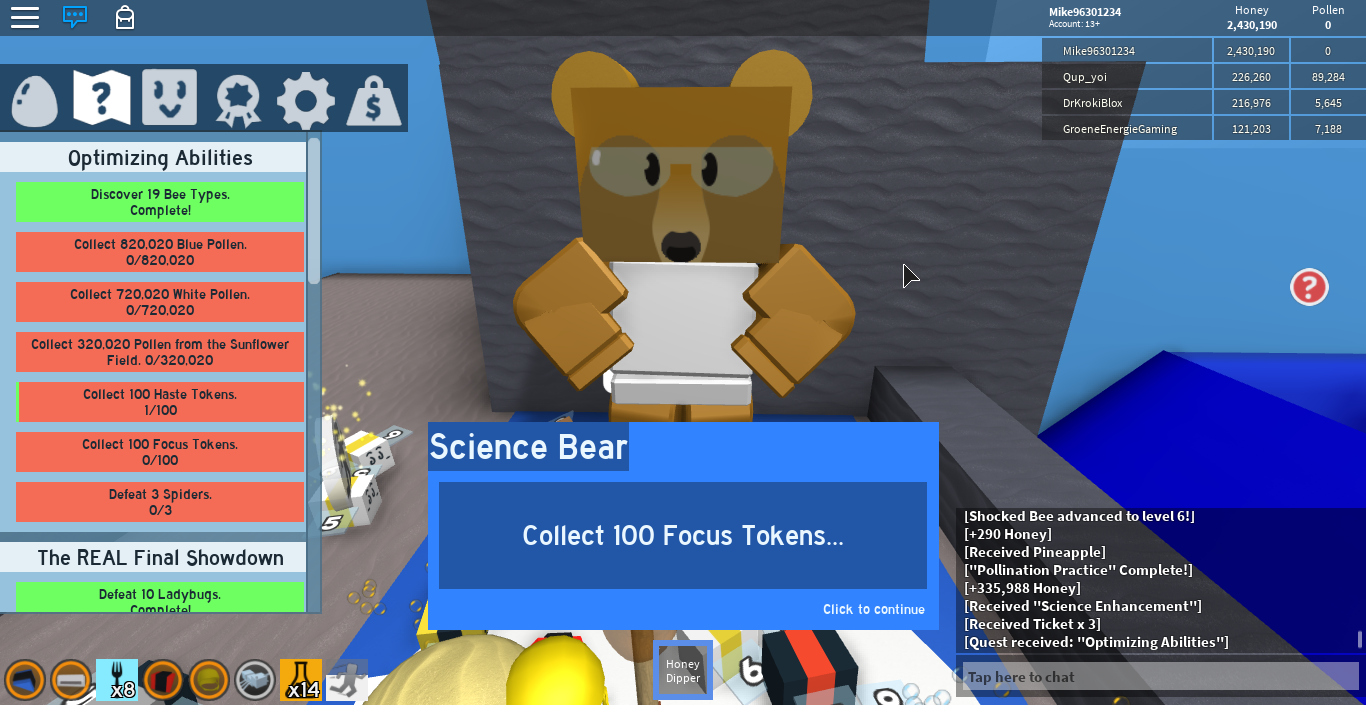 Focus Tokens Fandom - roblox bee swarm simulator codes kotv