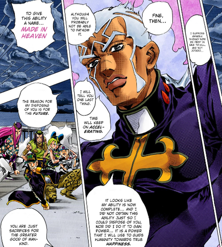 so araki made a excerpt about tusk act 4 in jojoveller that i am
