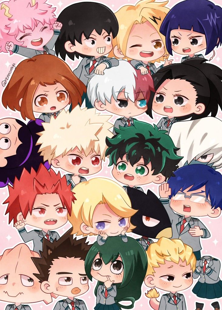 anime chibi characters wallpaper