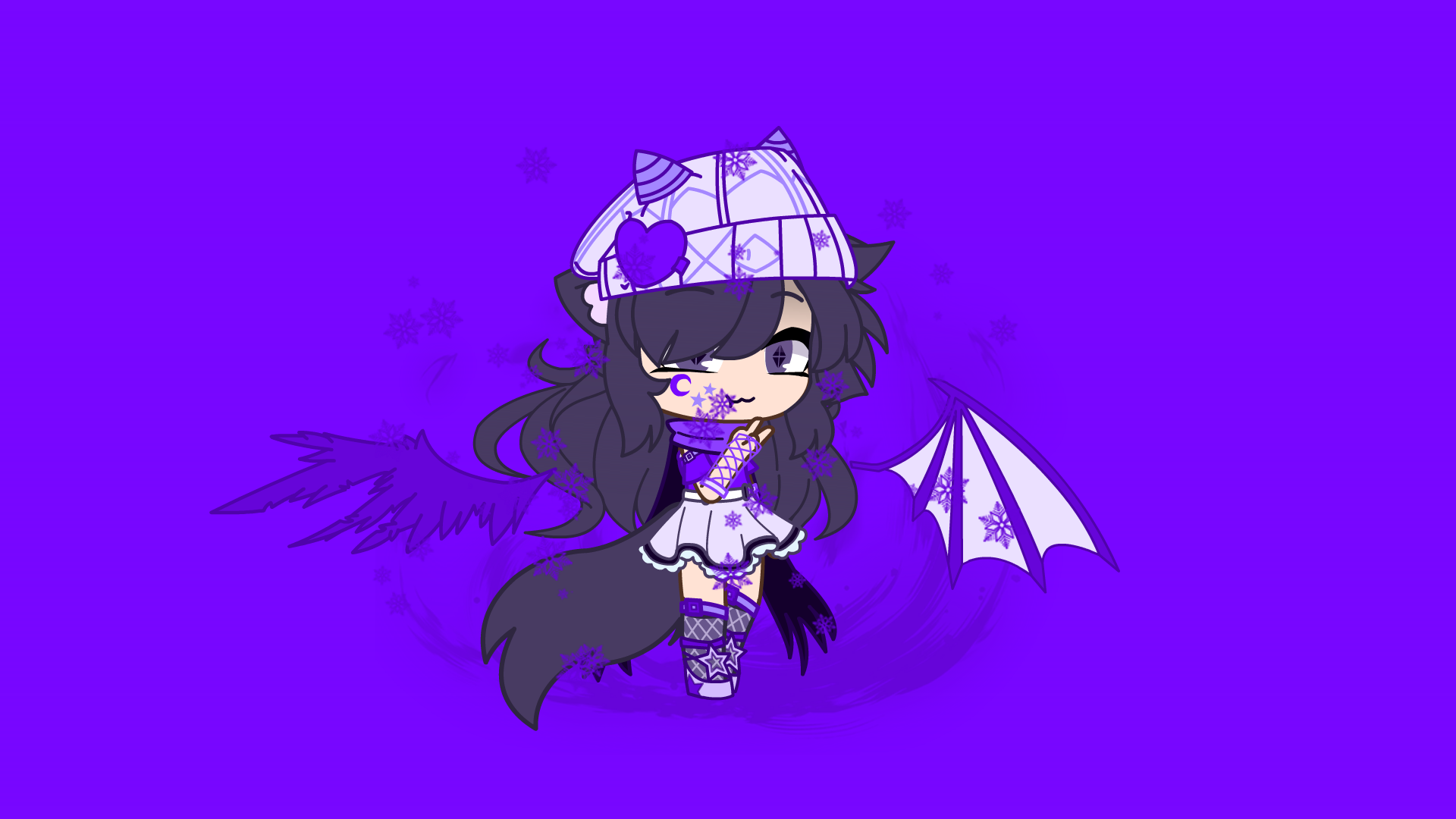 🖤Dark oc gacha club💜  Character outfits, Purple and black, Purple