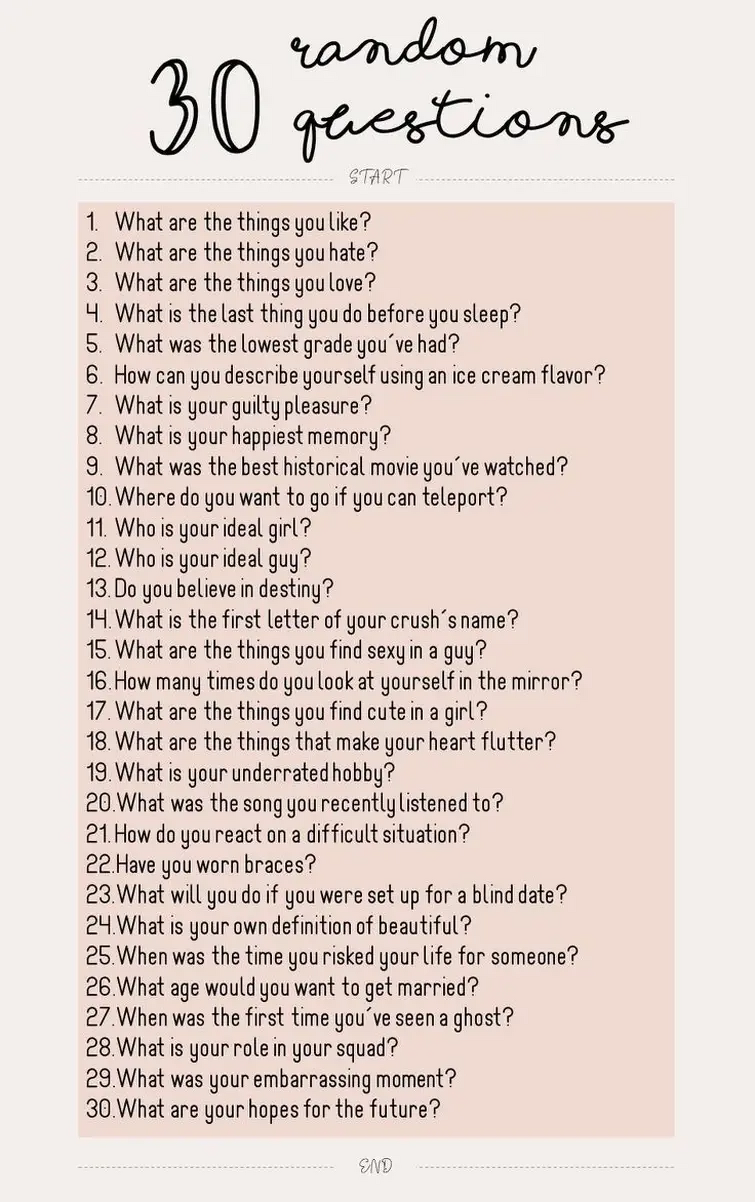 30 questions game