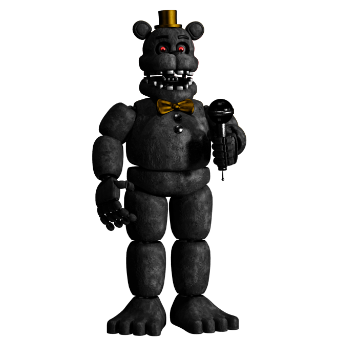 I edited Fredbear to make him look like Un-Nightmare. (Nightbear)