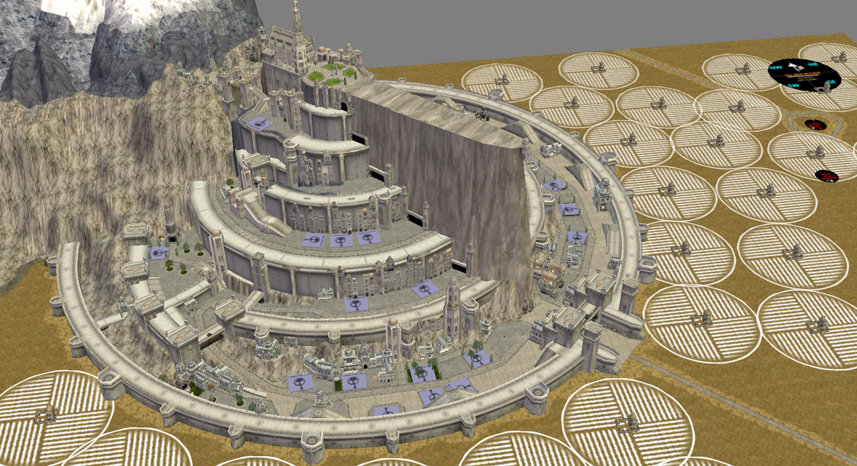 Minas Tirith map in work (prewiew of the wall model). image - An