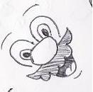 Mario's face from the "Lots of faces" drawing.