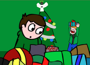 Edd getting a gift