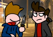 Tom tries to mug Tord