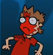 Tord covered with blood