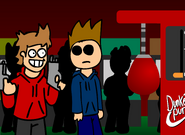 The trigger-happy Tord clone uses his guns again.