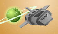 Space face scene
